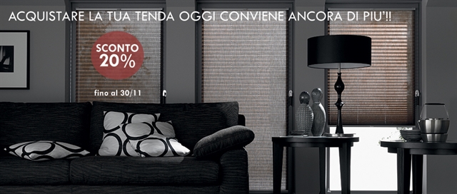 Promozione pre-natalizia tende: -20% su tutta la collezione